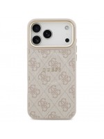 Dėklas Apple iPhone 17 Pro Guess Gold Frame MagSafe